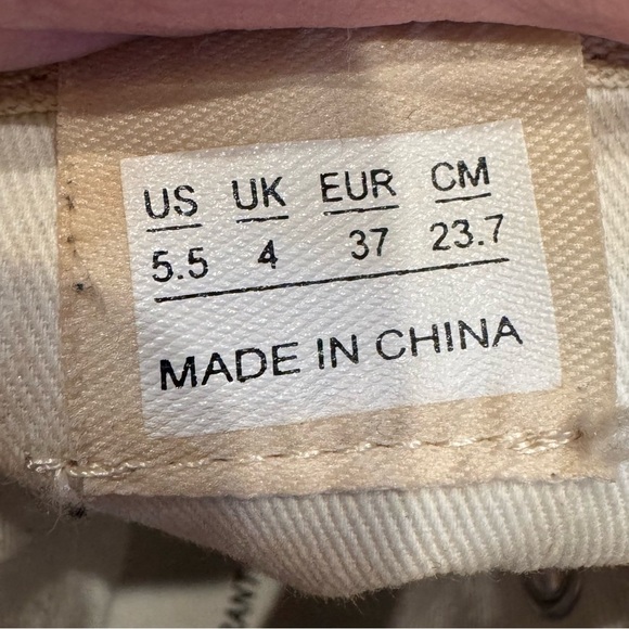 ISABEL MARANT Benkeen High Top Sneaker Cream Black Logo Size 5.5 EUC - Picture 5 of 11